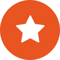 White Star in an orange circle.